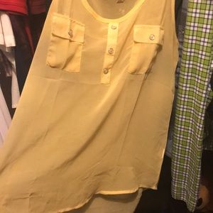 Yellow high low top.